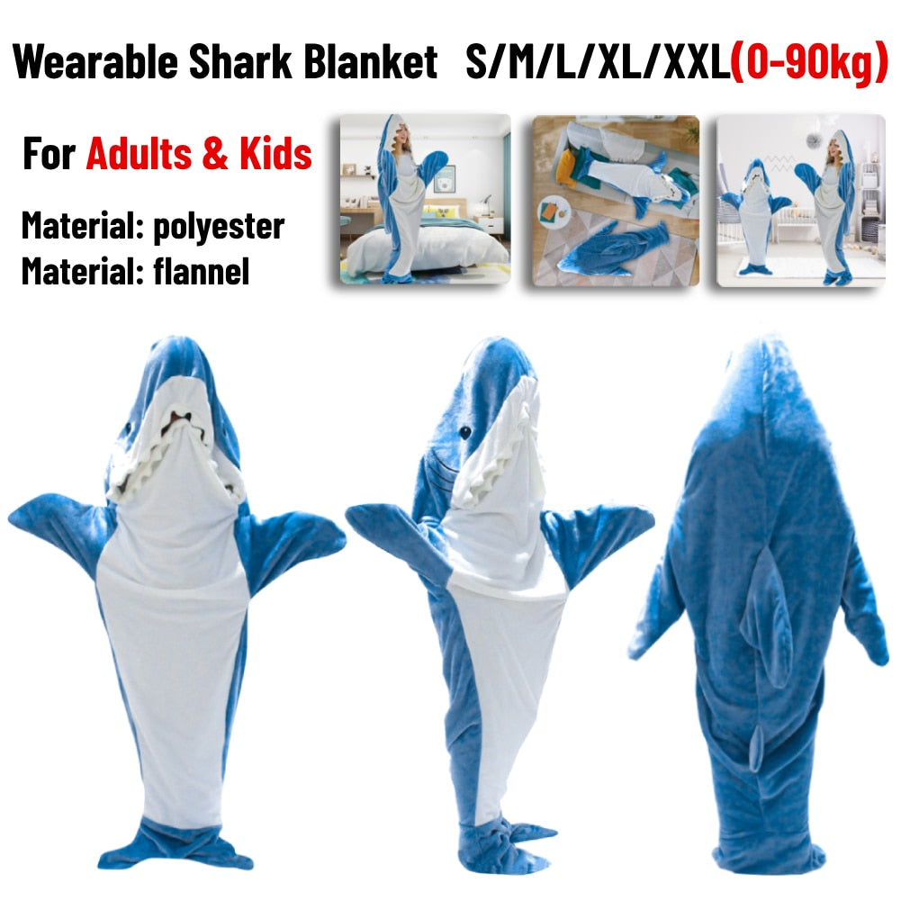 Shark Blanket, Manta de Tiburón, Wearable Shark Blanket, Manta de